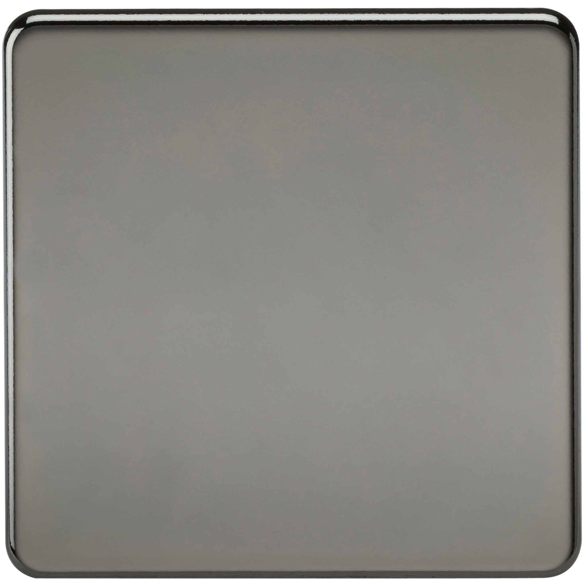 Knightsbridge SF8350BN 1 Gang Blank Plate Black Nickel