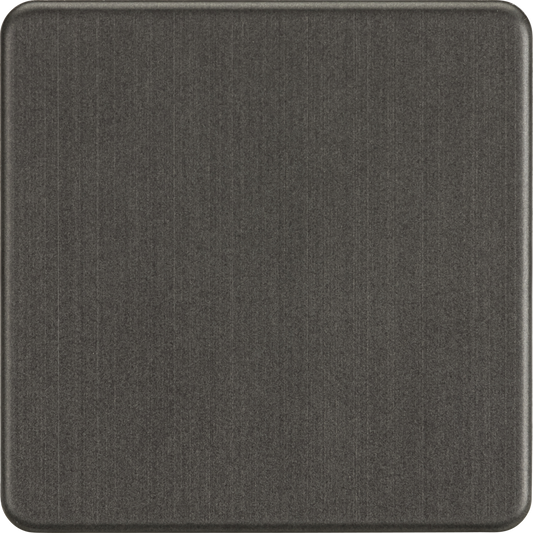 Knightsbridge SF8350SB 1 Gang Blank Plate Smoked Bronze