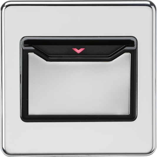 Knightsbridge SFCARDPC 1 Gang 32A Keycard Switch Polished Chrome