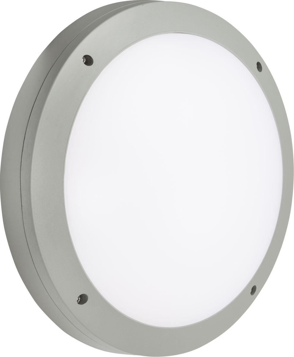 Knightsbridge SHE1GS 18W CCT LED Bulkhead with Microwave Sensor Grey