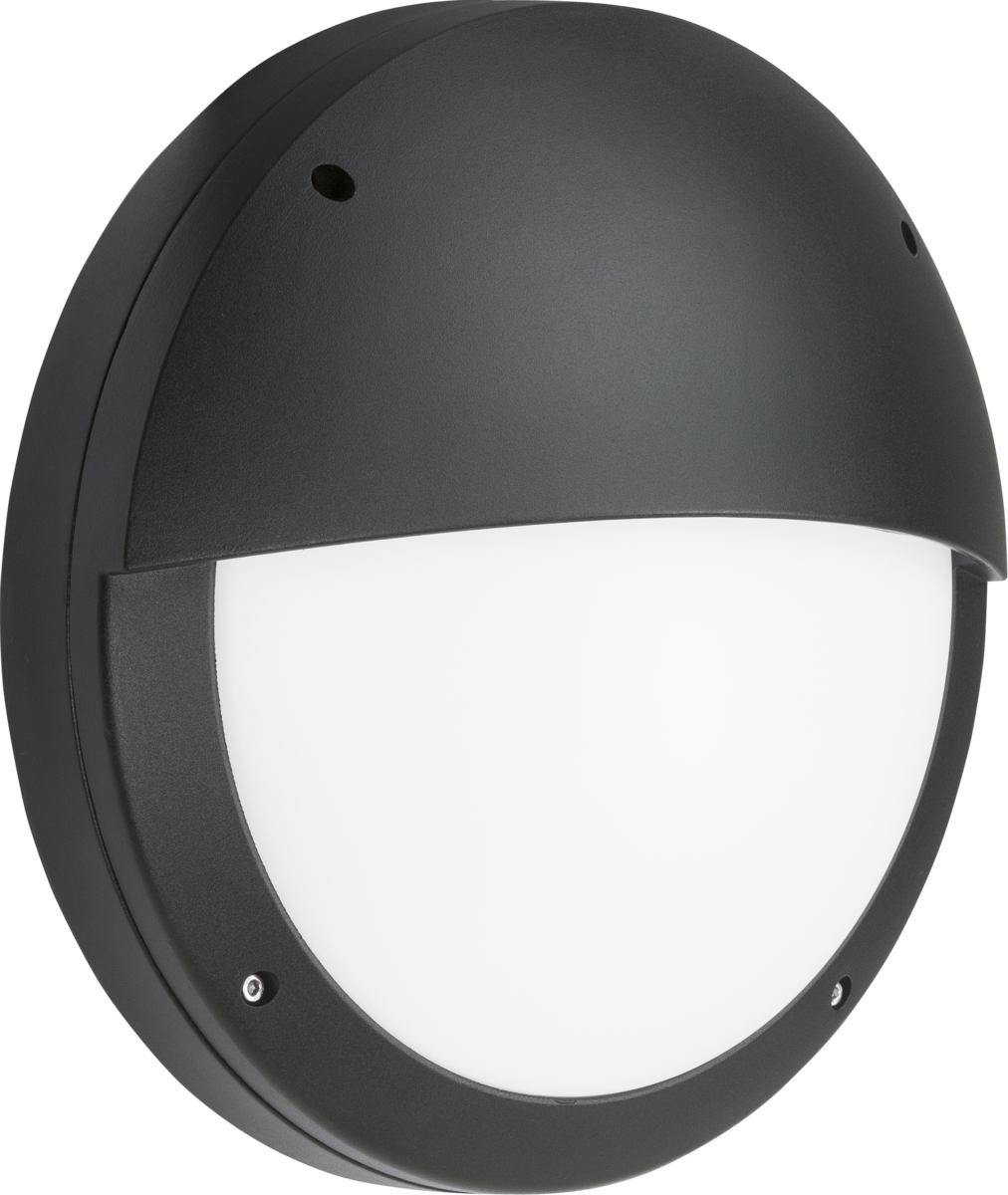 Knightsbridge SHE2BS 18W CCT LED Eyelid Bulkhead with Microwave Sensor Black