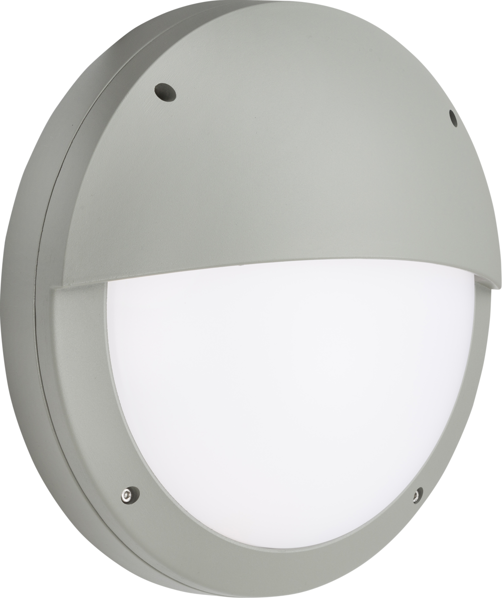 Knightsbridge SHE2GS 18W CCT LED Eyelid Bulkhead with Microwave Sensor Grey