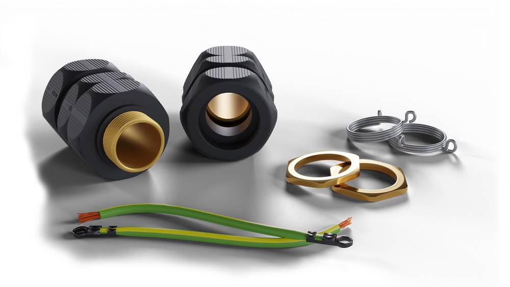 Wiska 10112394 ShieldGLAND M20S Pro Gland Pack Black (PK2) IP68