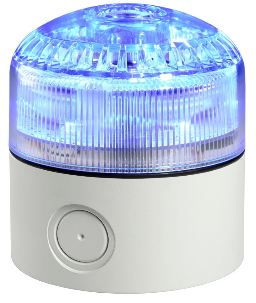 Switchtec SIR-E-1-LTDG Sirena SIR-E 12-24V Blue Multifunction Sounder Beacon with Deep Grey Base IP66