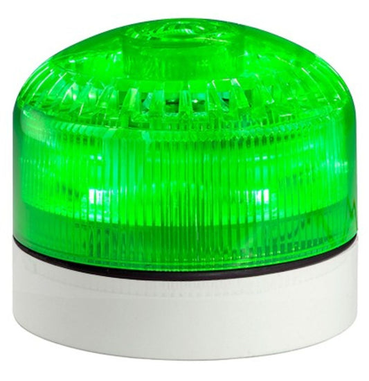 Switchtec SIR-E-4-LTSG Sirena SIR-E 12-24V Green Multifunction Sounder Beacon with Shallow Grey Base
