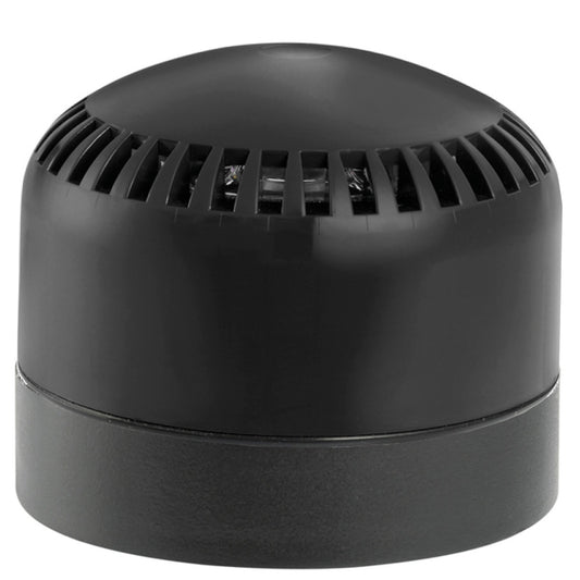 Switchtec SIR-E-S-LTSB Sirena SIR-E-S 12-24V Black Multi Tone Sounder with Shallow Black Base IP65