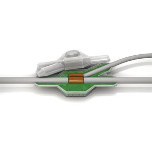 Wiska SK132 SUBMARINE 240 x 113 x 68mm Epoxy Resin Y Branch Kit Green IPX8