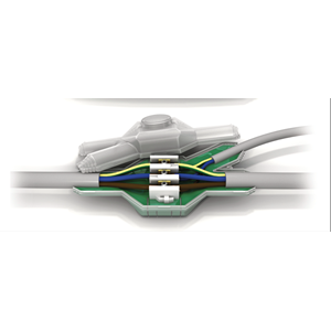 Wiska SKB4 SUBMARINE 298 x 128 x 128mm Epoxy Resin Y Branch Kit Green IPX8