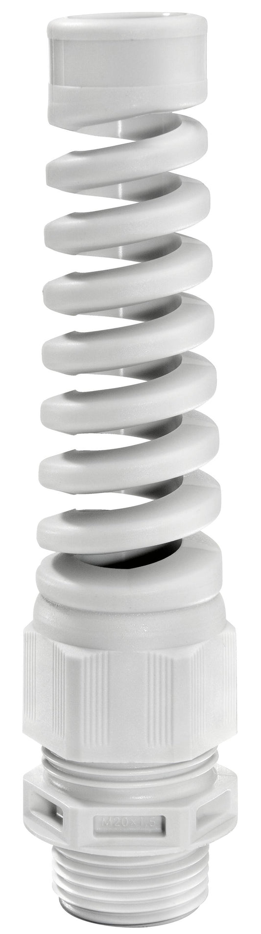 Wiska 10060615 SKVS PG7 Cable Gland with Bend Protection Light Grey IP68