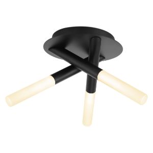 Forum SPA-20829-BLK Crux 3 x G9 Tubular Ceiling Light IP44 Black