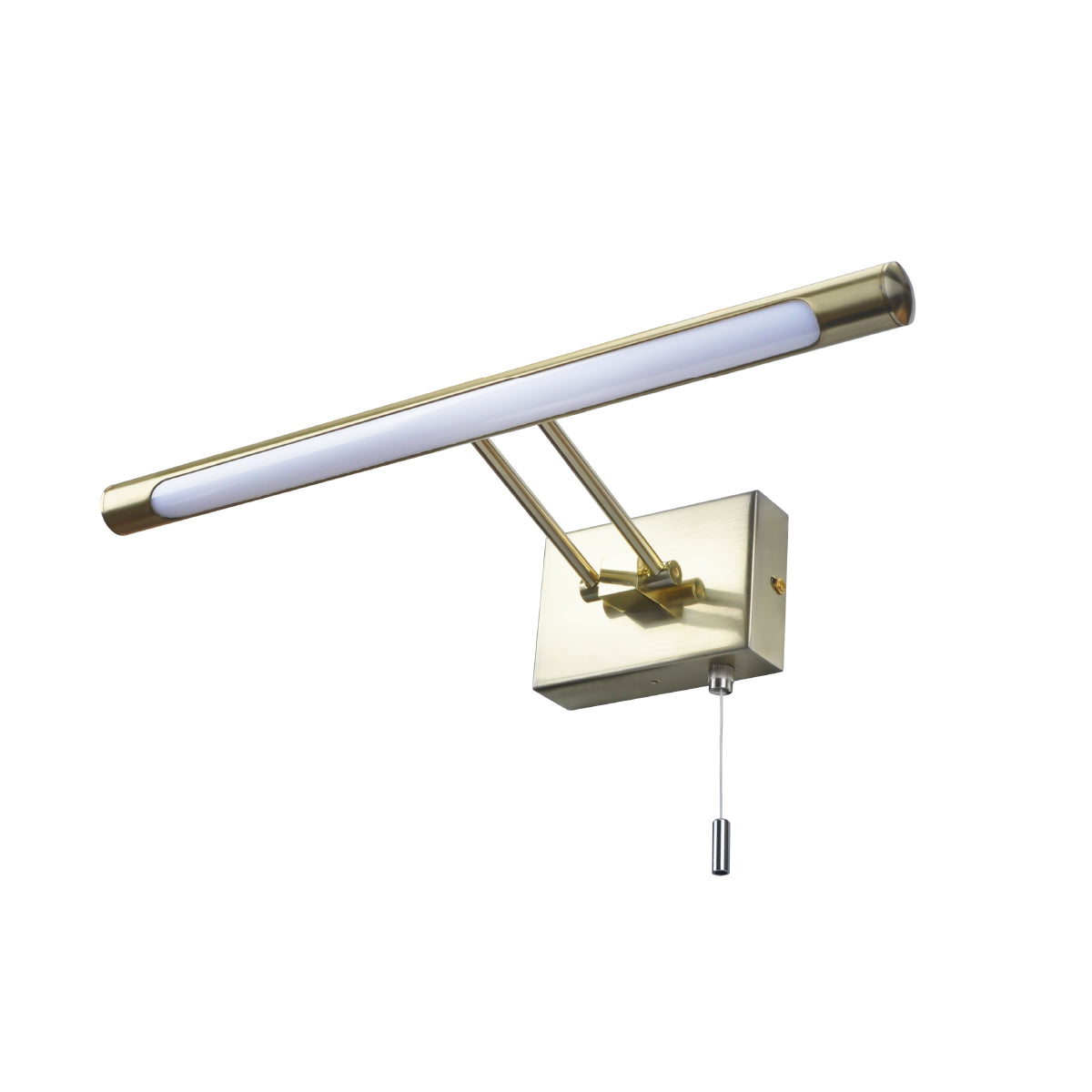 Forum SPA-30993-SBRS Chai 8W LED Picture Light with Pull Switch 3000K IP44 Satin Brass