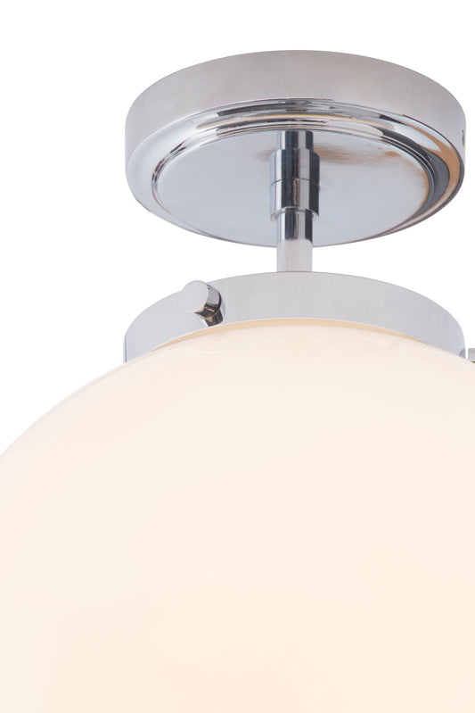 Forum SPA-31309-CHR Porto G9 Opal Globe Ceiling Light IP44 Chrome