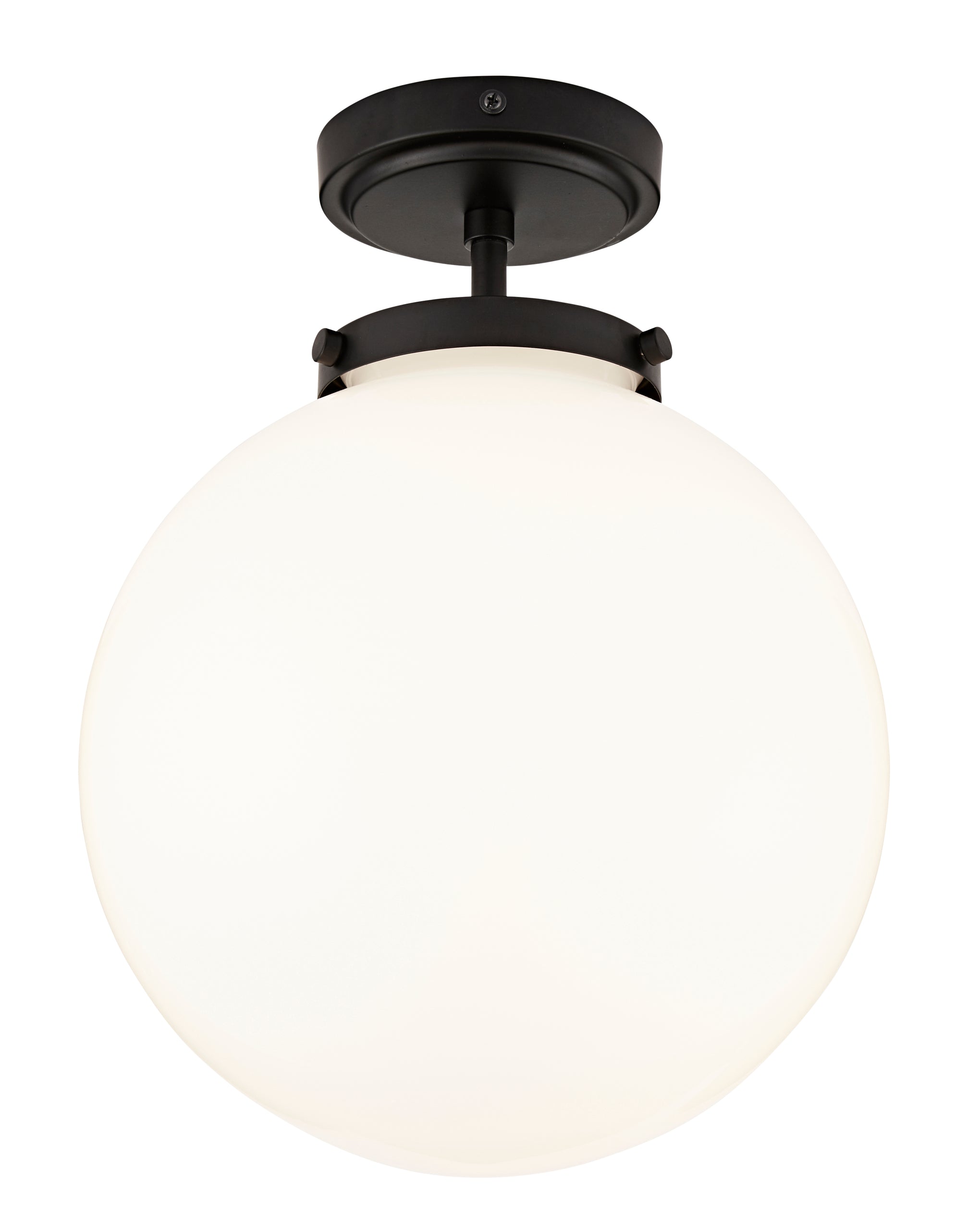 Forum SPA-31309-MBLK Porto G9 Opal Globe Ceiling Light IP44 Matt Black