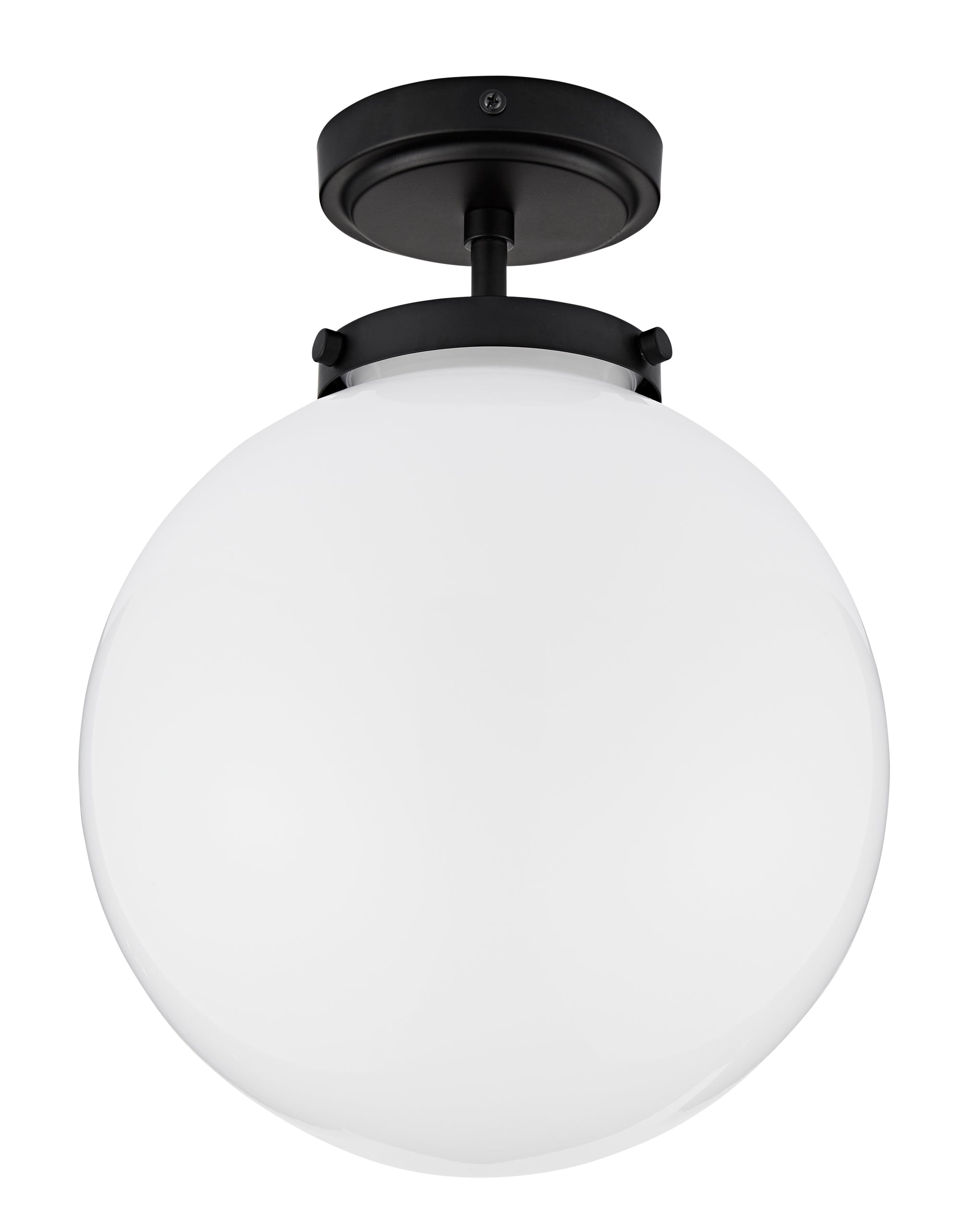 Forum SPA-31309-MBLK Porto G9 Opal Globe Ceiling Light IP44 Matt Black