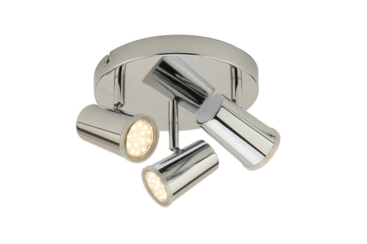 Forum SPA-35080-CHR Freya 3 x GU10 Spotlight Plate IP44 Chrome