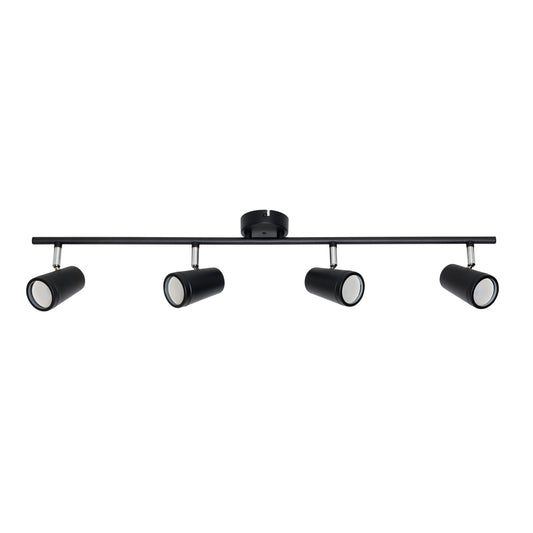 Forum SPA-35081-BLK Freya 4 x GU10 Bar Spotlight IP44 Matt Black
