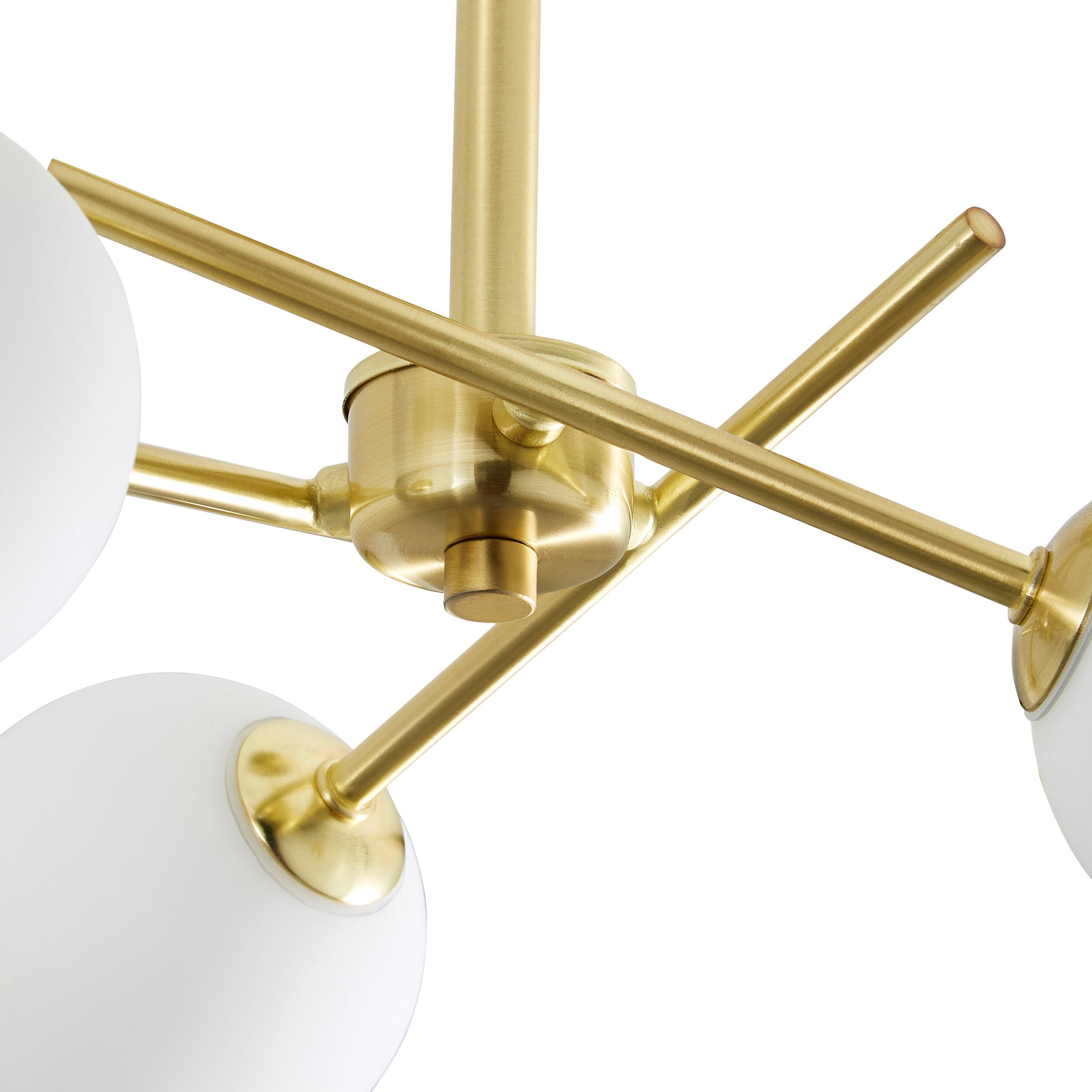 Forum SPA-35836-SBRS Lindos 3 x G9 Globe Ceiling Light IP44 Satin Brass