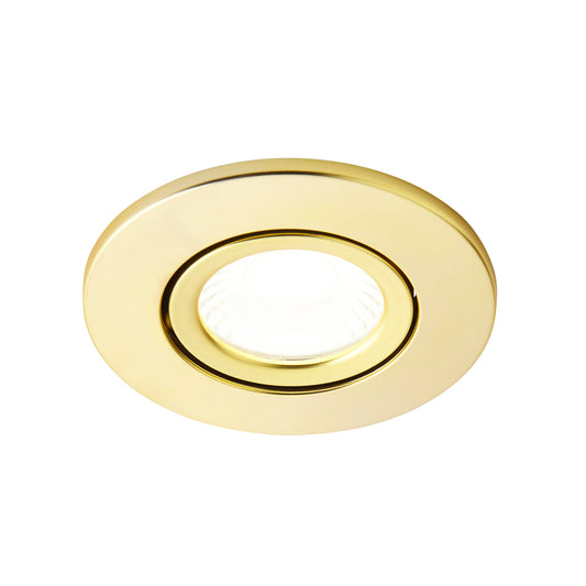 Forum SPA-38571-SBRS Como 5W LED Tilt Downlight 4000K IP65 Satin Brass