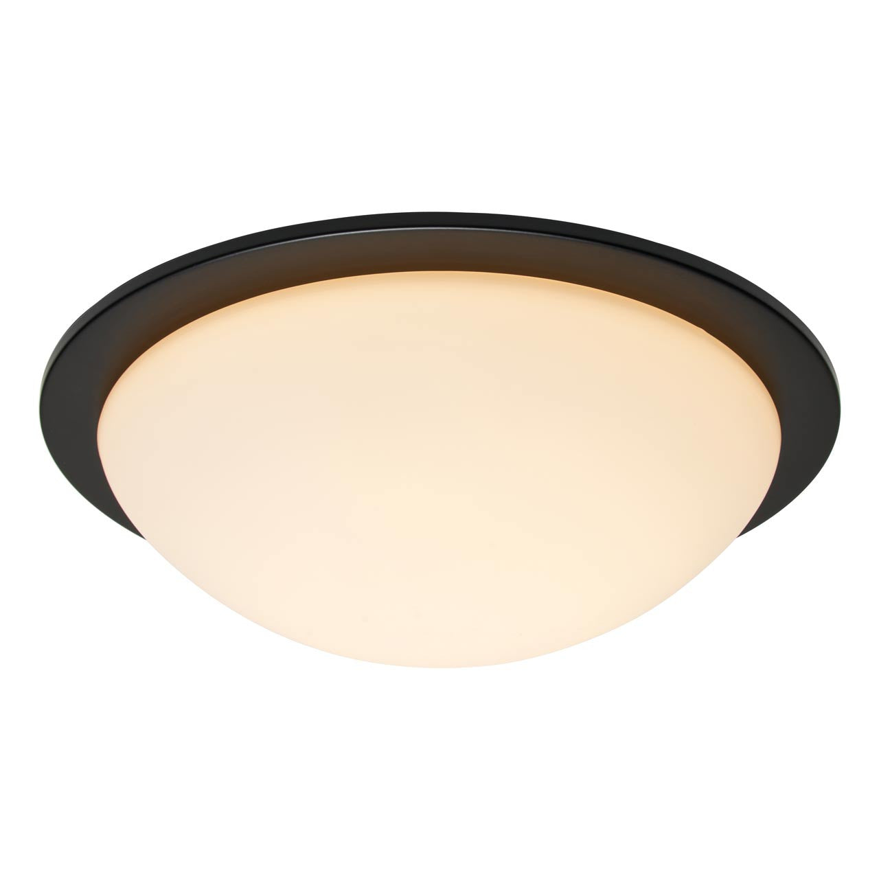 Forum SPA-41694-MBLK Opie 12W LED Flush Ceiling Light 4000K IP44 Matt Black