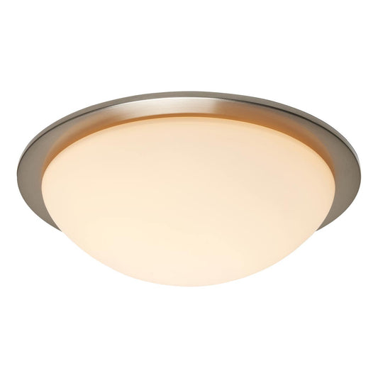 Forum SPA-41694-SNIC Opie 12W LED Flush Ceiling Light 4000K IP44 Satin Nickel