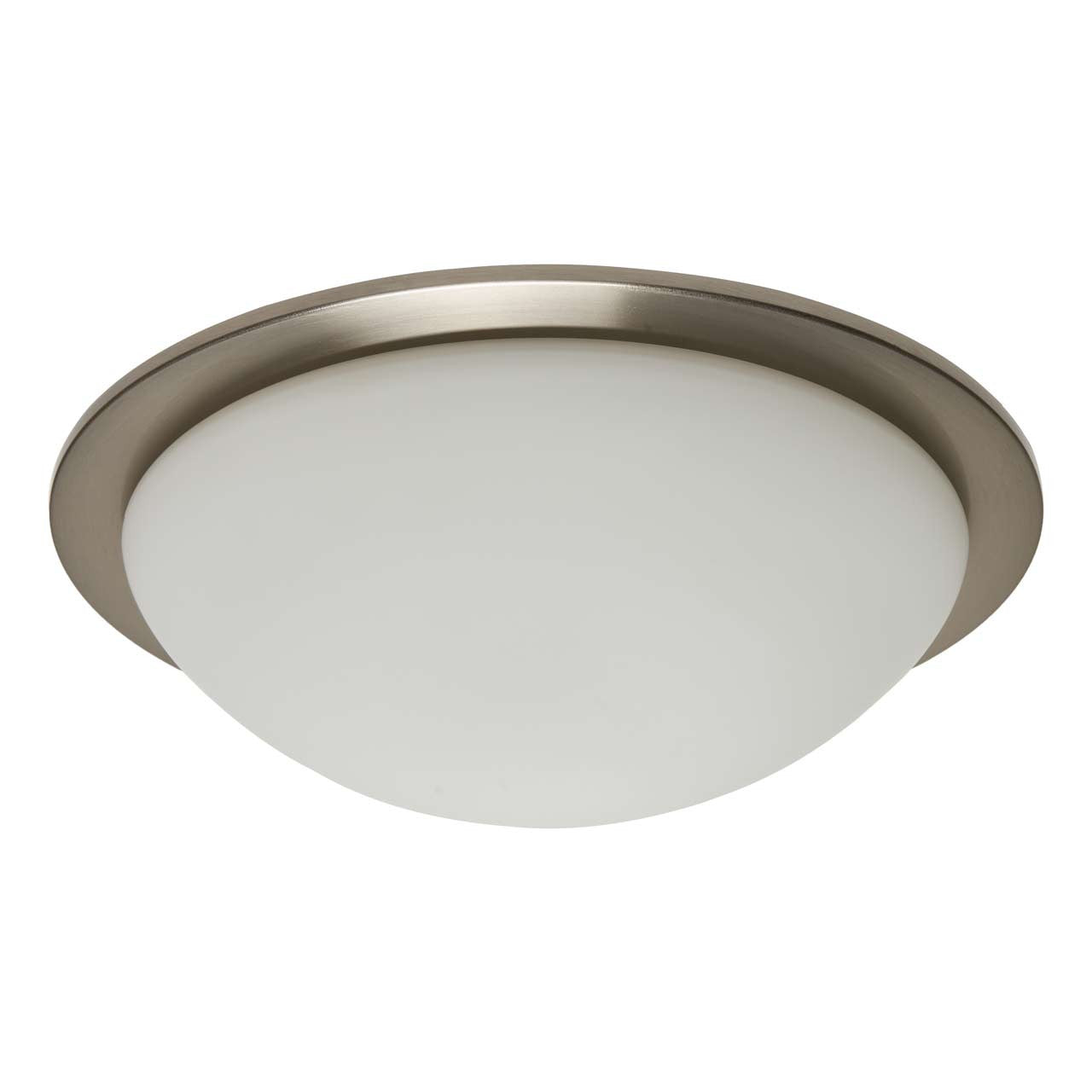 Forum SPA-41694-SNIC Opie 12W LED Flush Ceiling Light 4000K IP44 Satin Nickel