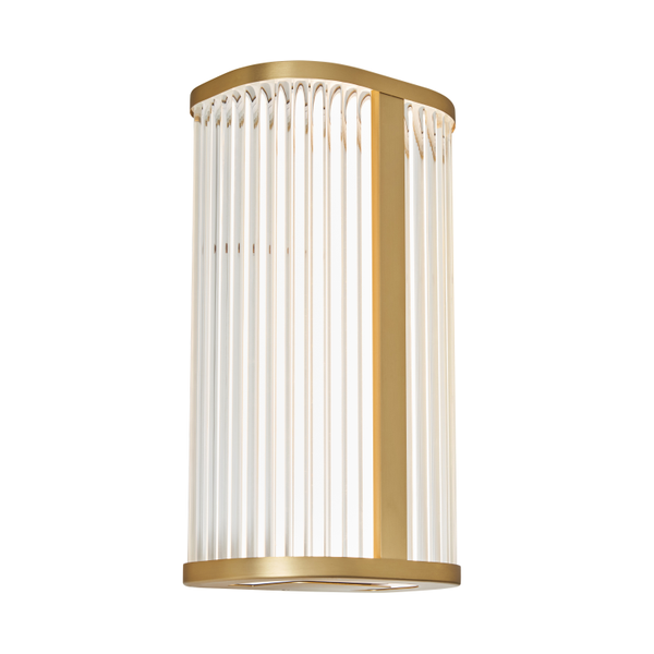 Forum SPA-44380-SBRS Nayru 12W CCT LED Diffused Wall Light IP44 Satin Brass