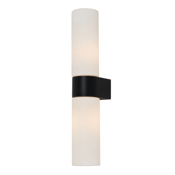 Forum SPA-44385-BLK Cuco 2 x G9 Tubular Wall Light IP44 Black