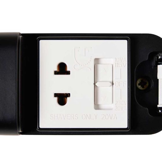 Forum SPA-45612-MBLK 10W CCT Dimmable LED Shaverlight IP44 Matt Black