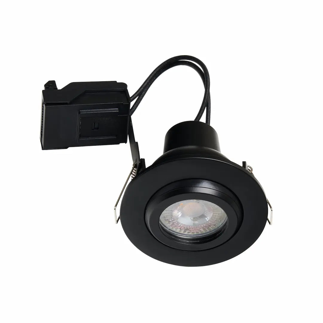 Forum SPA-45805-BLK Eros GU10 Tilt Downlight Can IP65 Black