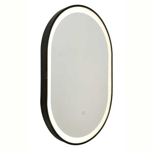 Forum SPA-45860-BLK Cian 20W CCT LED Illuminated Oval Mirror IP44 Black