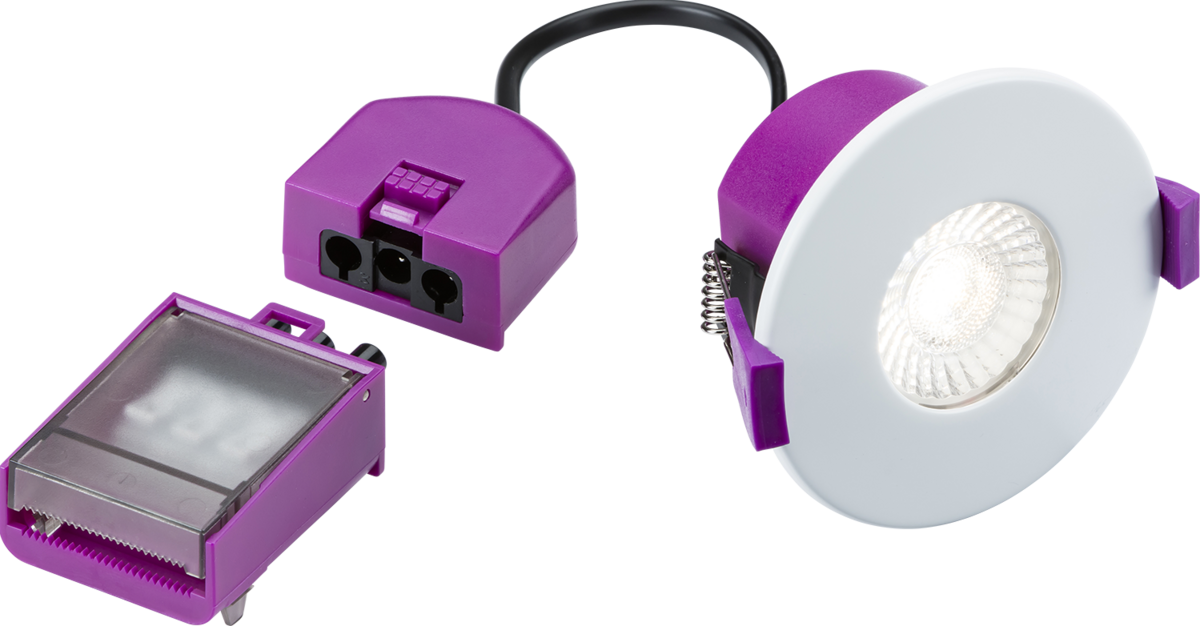 Knightsbridge SPKEVFS10 SpektroLED Evo 5-7W Fixed CCT LED White Downlight Kit IP65 (Box 10) White