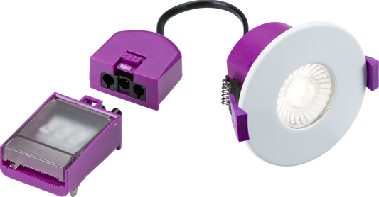 Knightsbridge SPKEVFS10 SpektroLED Evo 5-7W Fixed CCT LED White Downlight Kit IP65 (Box 10) White