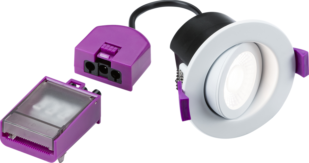 Knightsbridge SPKEVTW SpektroLED Evo 5-7W Tilt CCT LED Downlight IP65 White