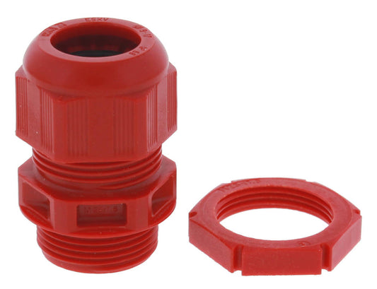 Wiska 99707 SPRINT® 25mm Polyamide Cable Gland and Locknut Red IP68/IP69