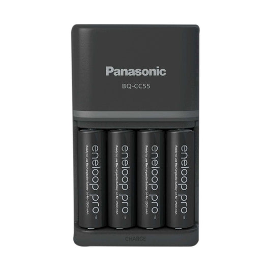 Panasonic PANAENELSQC1 Smart & Quick Charger with 4 x AA 2500mAh Batteries
