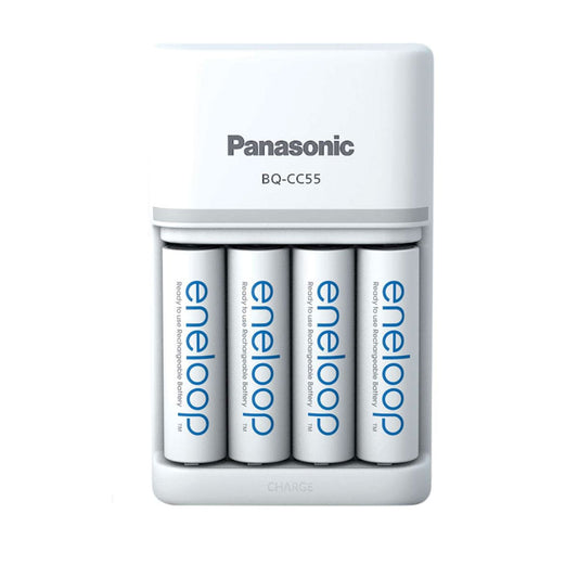 Panasonic PANAENELSQC2 Smart & Quick Charger with 4 x AA 2000mAh Batteries