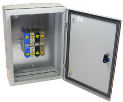 Switchtec STJB25M SCL 100A 4 Pole Metal Enclosed Stud Terminal Block IP65 Grey