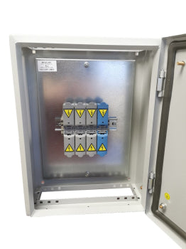 Switchtec STJB25M SCL 100A 4 Pole Metal Enclosed Stud Terminal Block IP65 Grey