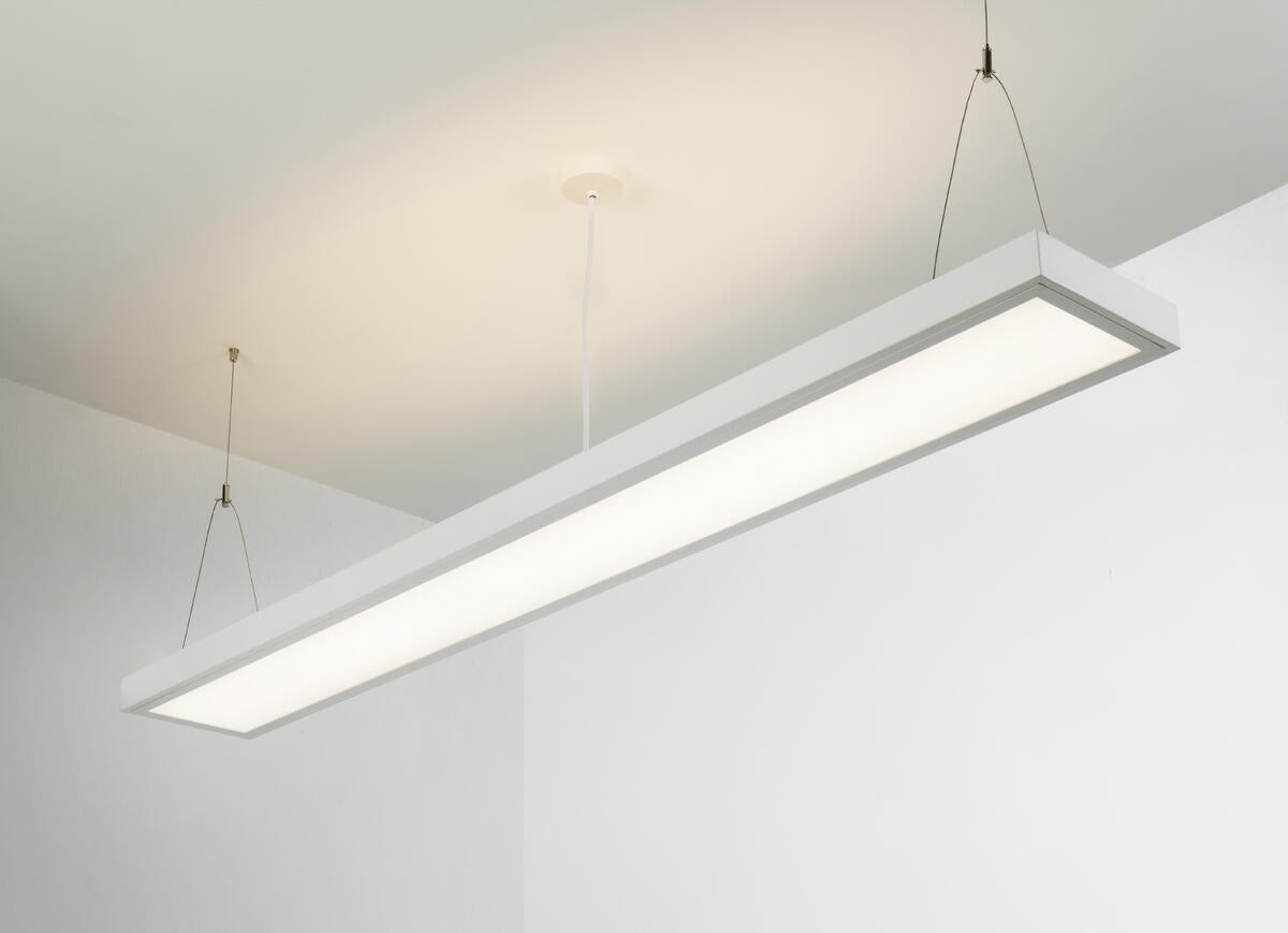 Knightsbridge SUR5LEDIEM 5FT 55W LED Suspended Direct / Indirect Luminaire with M3 White 4000K