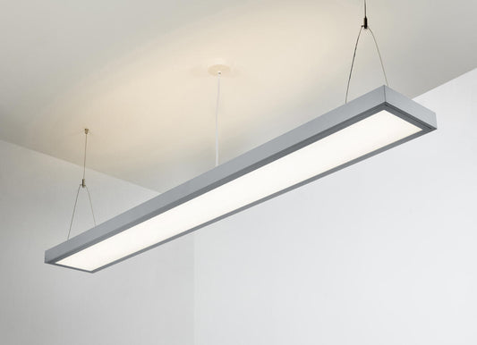 Knightsbridge SUR5LEDIEMG 5FT 55W LED Suspended Direct / Indirect Luminaire with M3 Grey 4000K