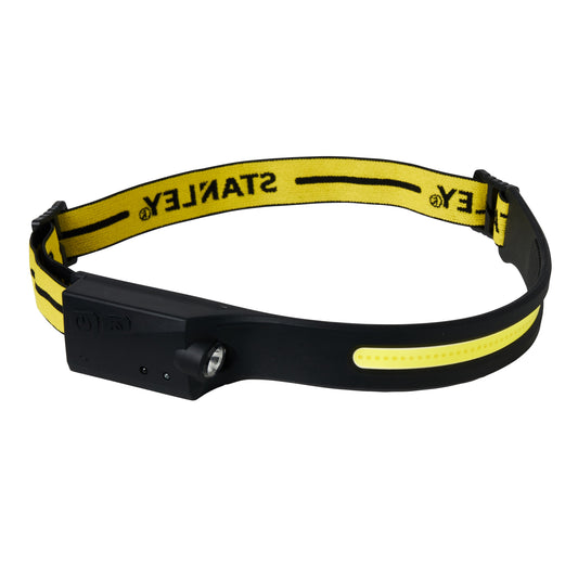 Stanley SXLS50109E 3/5W Rechargable LED Head Torch 7000K Black and Yellow