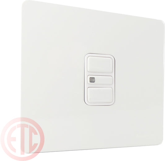 Schneider GU6412EWPW 1 Gang 2 Way 300W Electronic Dimmer White Metal