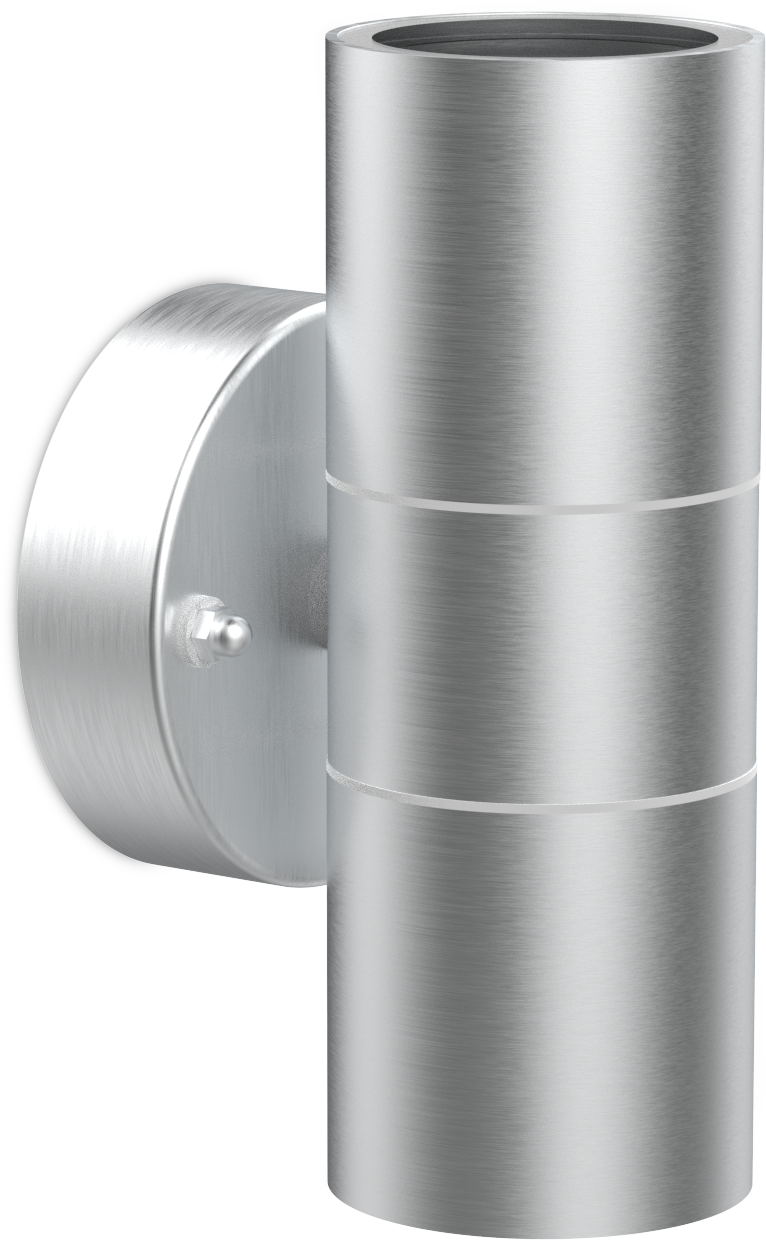 Kosnic SWIC/GU10 Swimley 2 x GU10 Up / Down Wall Light IP44 Stainless Steel