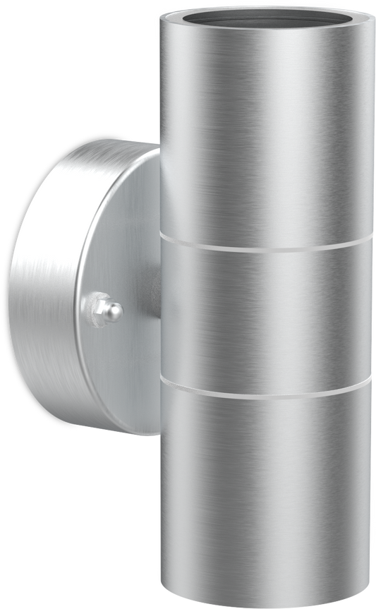 Kosnic SWIC/GU10 Swimley 2 x GU10 Up / Down Wall Light IP44 Stainless Steel