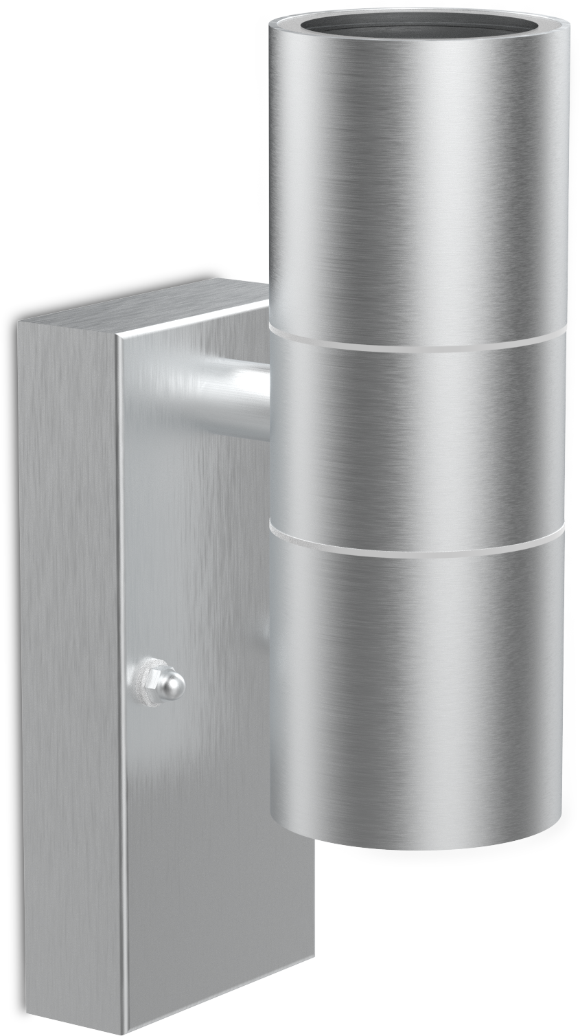 Kosnic SWIR/GU10 Swimley 2 x GU10 Up / Down Wall Light IP44 Stainless Steel