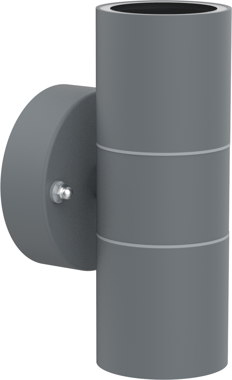 Kosnic SWIC/GU10-GRY Swimley 2 x GU10 Up / Down Wall Light IP44 Grey
