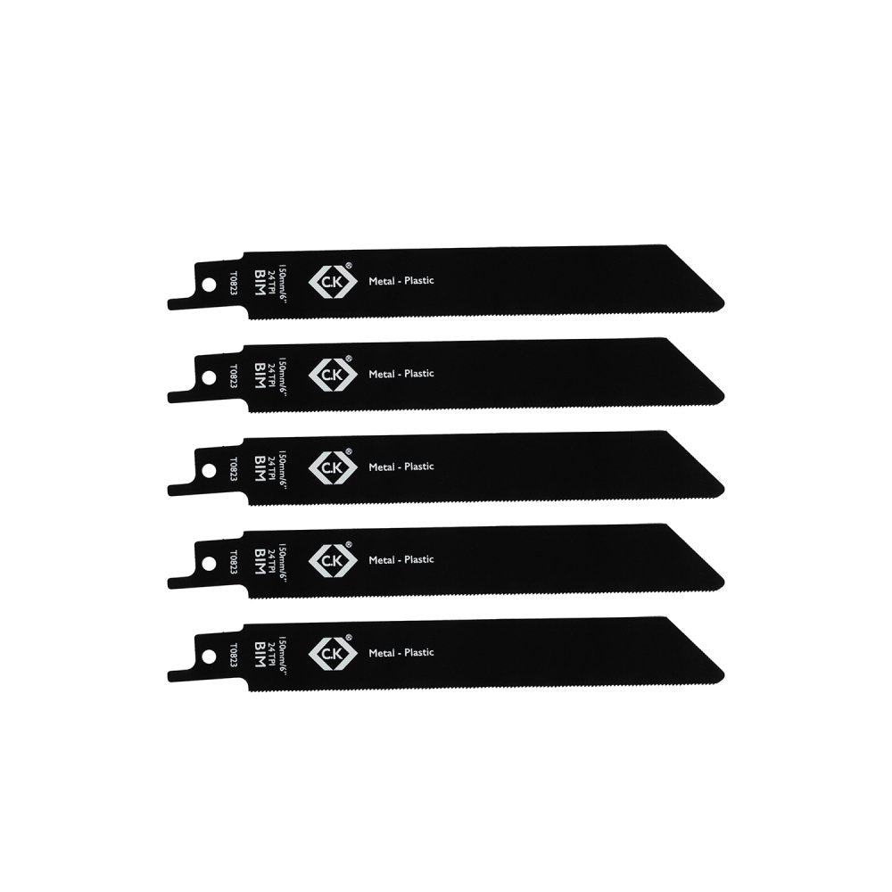 CK T0823 Multitool 150mm 24TPI BIM Reciprocating Saw Blades 5pk