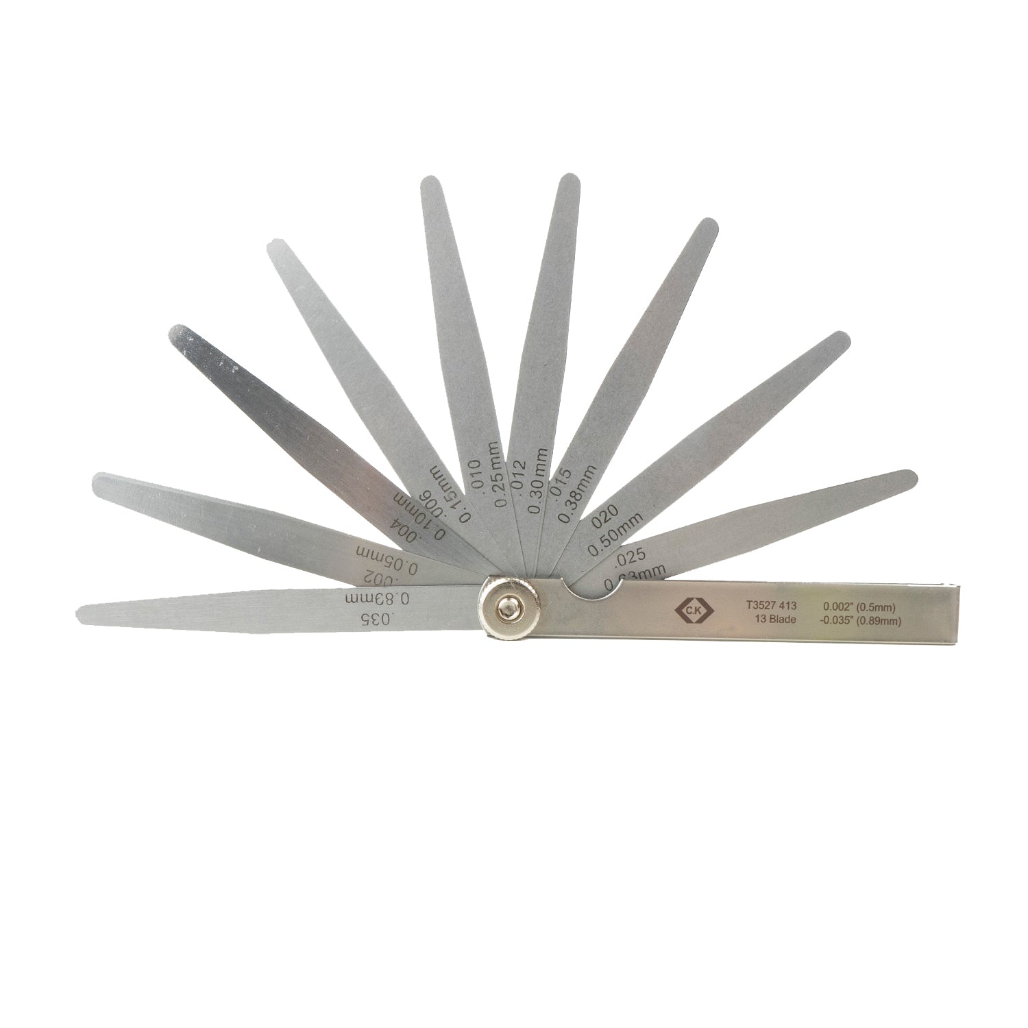 CK T3527 413 100mm / 4'' Stainless Steel Imperial Feeler Gauge