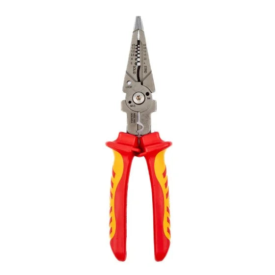 CK T3910 210 RedLine VDE 210mm Multi-Function Plier Red & Yellow