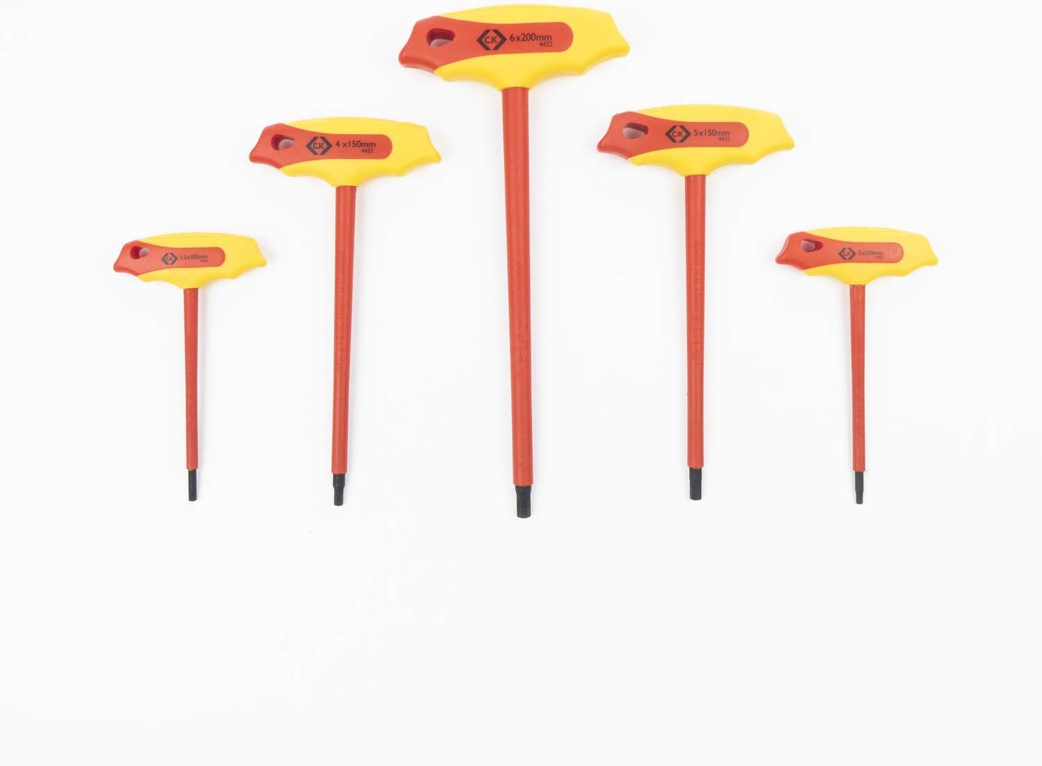 CK VDE T4422 SET 5pc Insulated T-Handle Hex Key Set